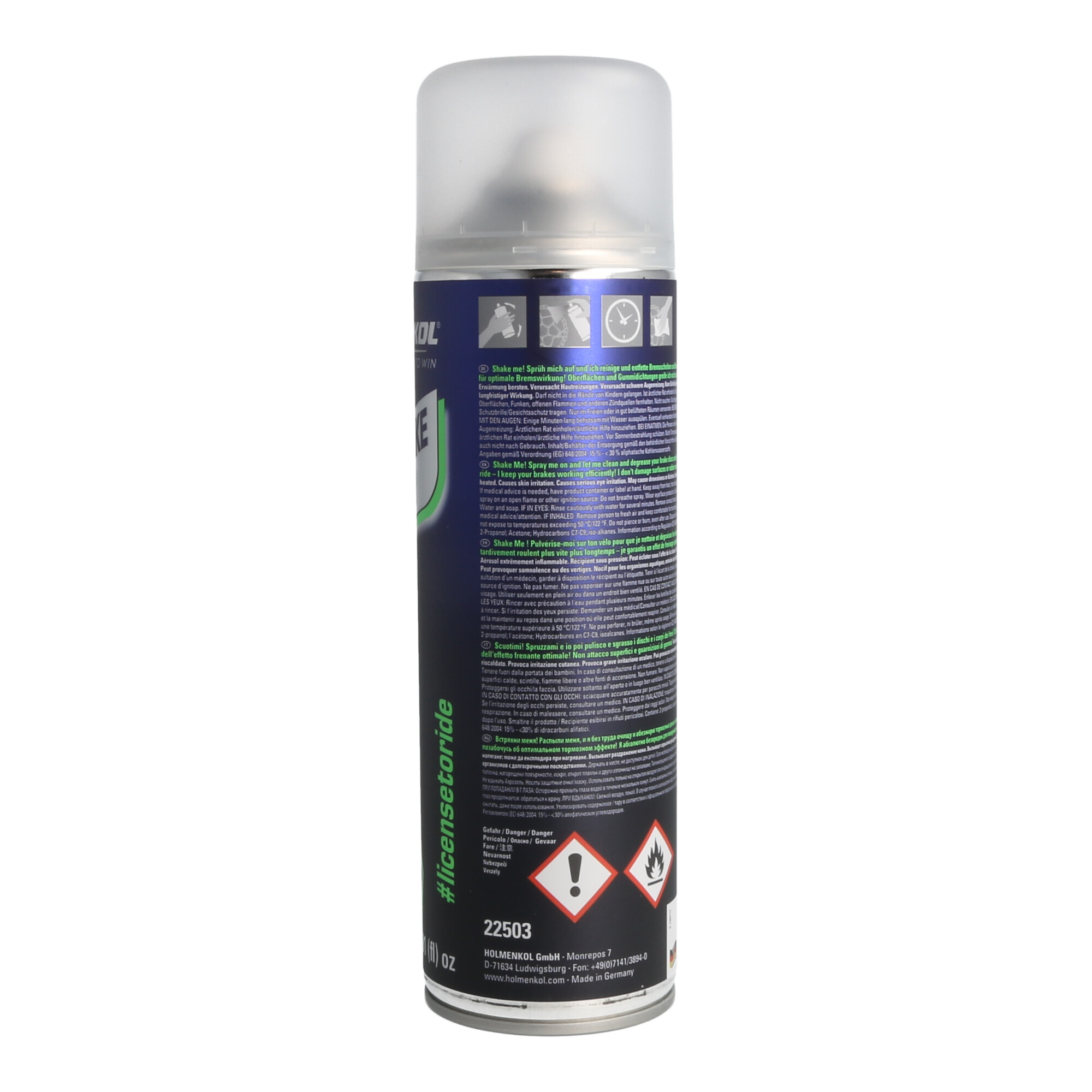 Holmenkol Disc Brake Cleaner 500ml Fahrrad Bremsenreiniger Entfetter