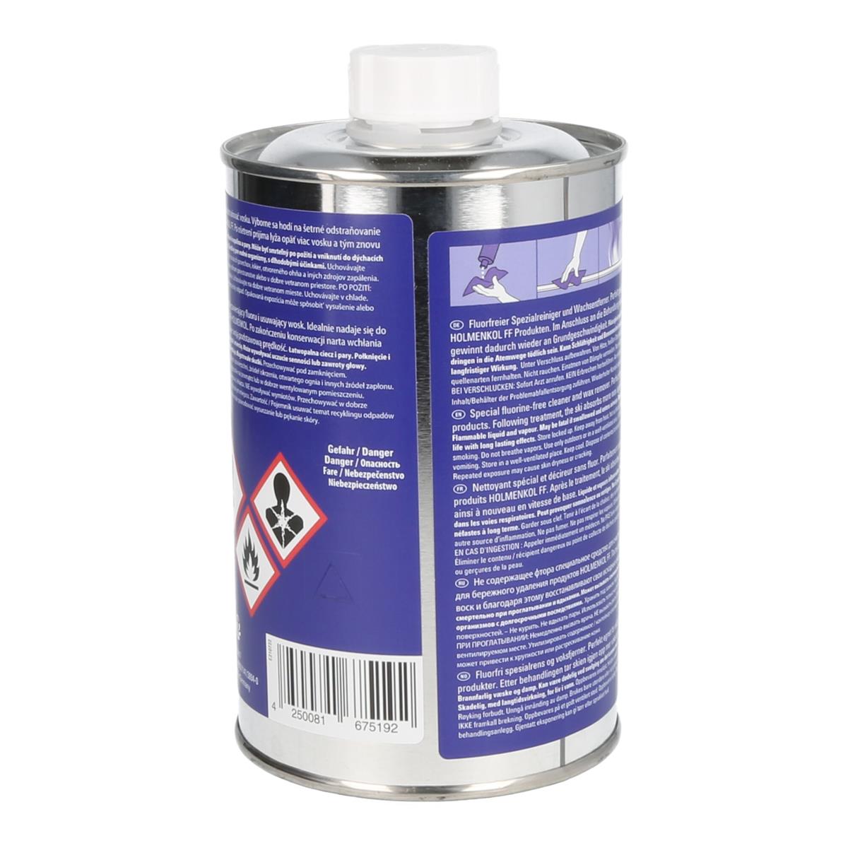 Holmenkol Syntec FF Cleaner fluorfreier Spezialreiniger und Wachsentferner für Skiwachs 500 ml