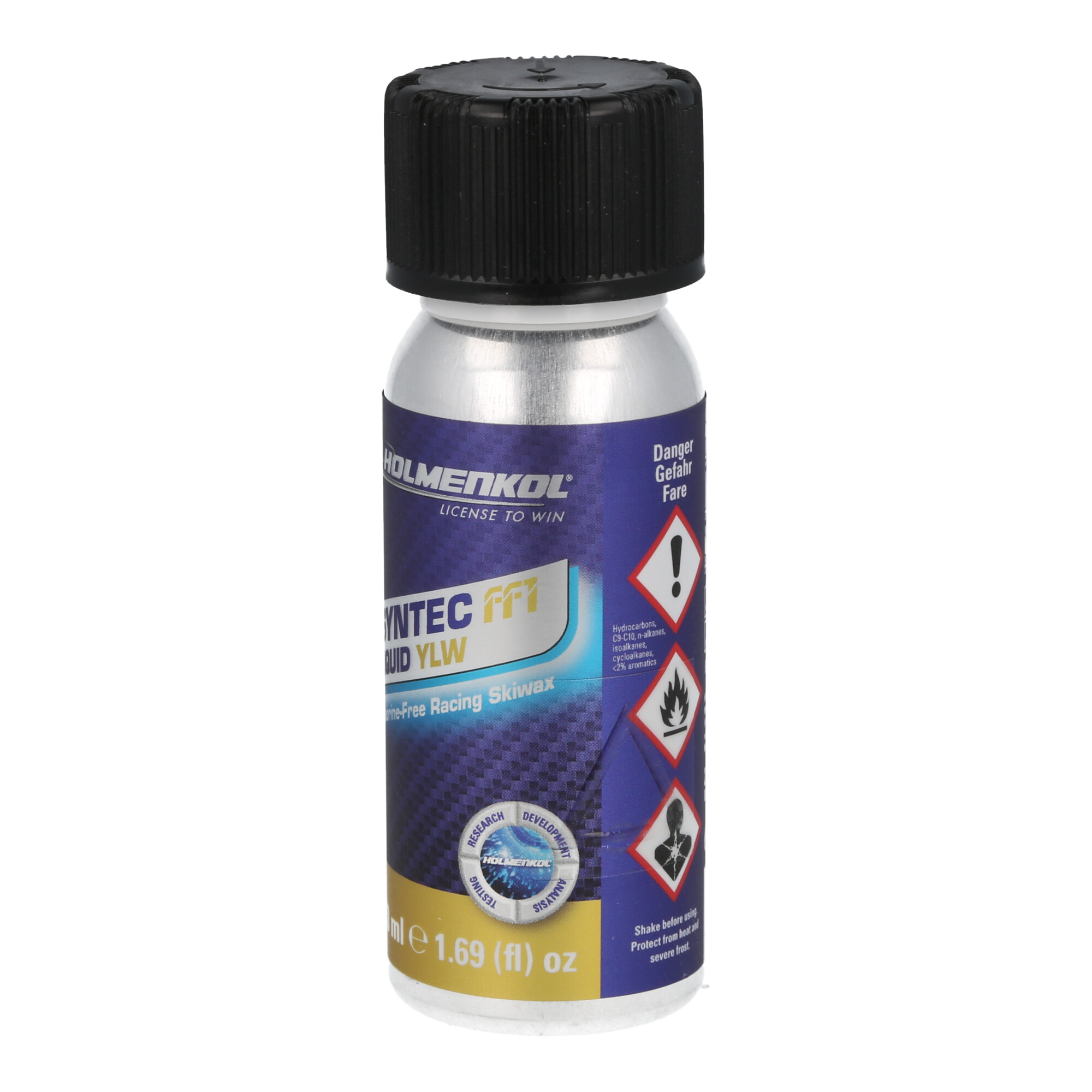 Holmenkol Syntec FF1 Liquid Skiwachs - flurfrei, 0° bis -6°C yellow