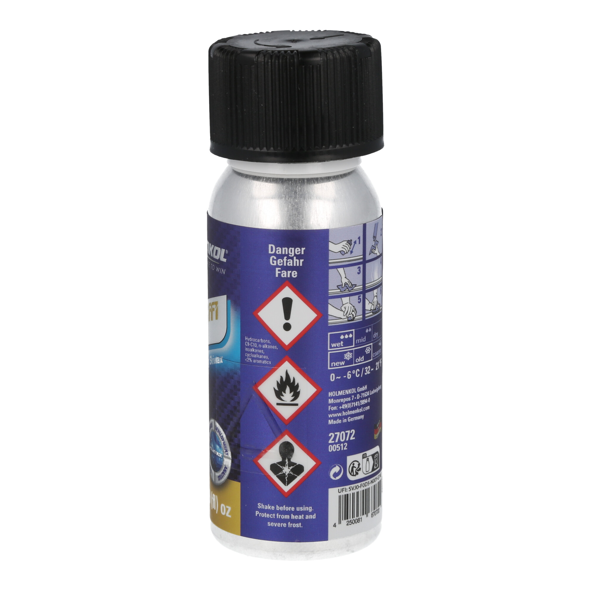 Holmenkol Syntec FF1 Liquid Skiwachs - flurfrei, 0° bis -6°C yellow