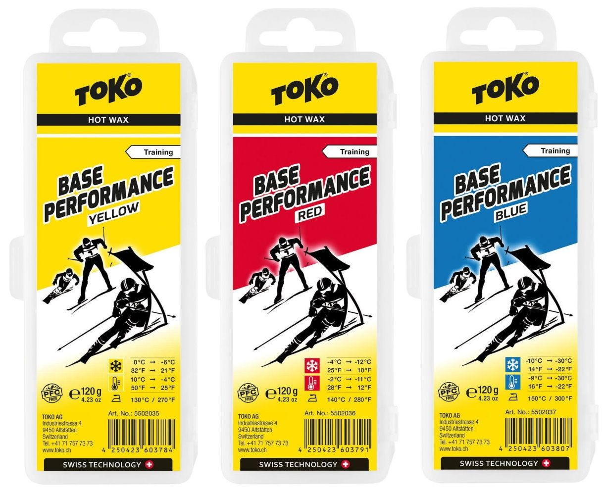 TOKO Heißwachs "BASE PERFORMANCE", yellow / red / blue